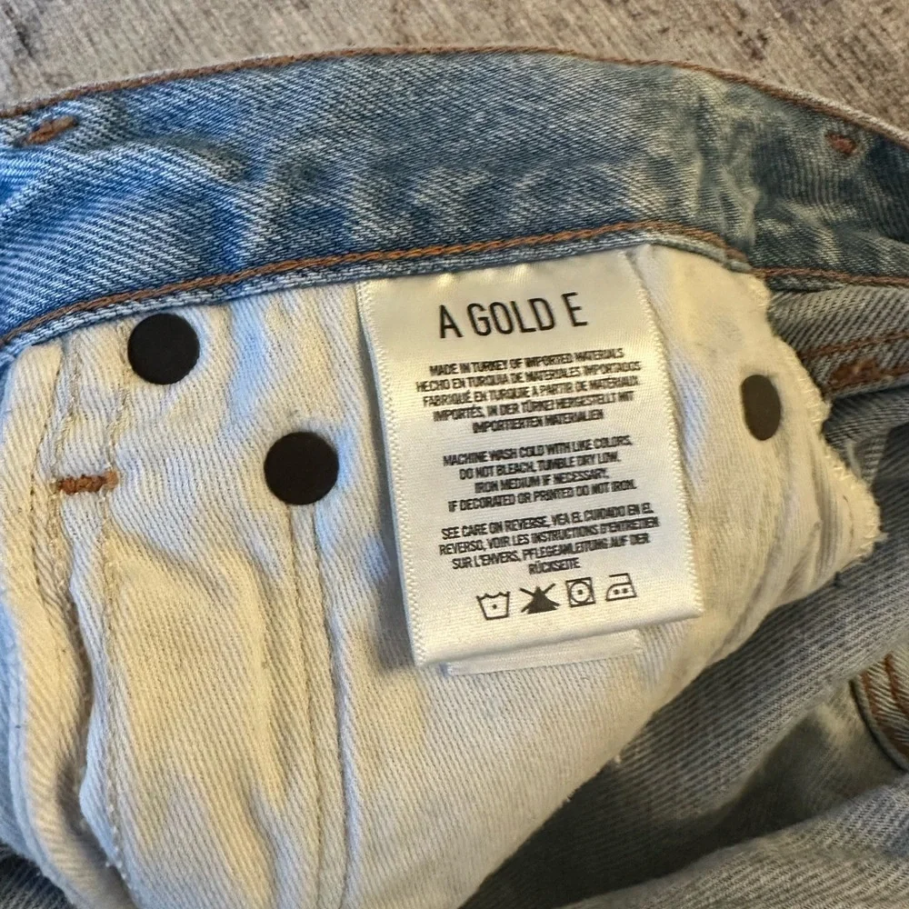 AGOLDE Jaden High Rise Cut Off Short in Broken - Picture 7 of 8